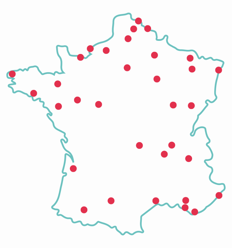 Colocatère c'est plus de 30 agences à votre service